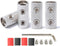 0 Guage Wire Splice Connectors 0 Ga Battery Cable Coupler Audio Wire Butt Connectors Nickel Plated Brass 4PCS with Heat Shrink Tubing...