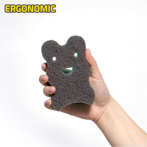 Odor Resistant Dual Sided Non Scratch Scrub Sponge for Coated Dishware...