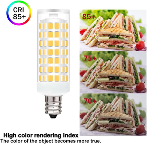JD E11 LED Bulbs T4 Mini Candelabra Base T3 E11 Halogen Bulb Replaces - Energy Saving Led Bulbs,Non Dimmable- for a bathroom vanity fixture Chande...