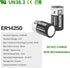 EEMB ER14250 Battery 1/2AA 3.6V Lithium Battery Li-SOCL? Non-Rechargeable XL-050F SB-AA02 LS14250 for Dog Collar Meter Sensor Movement Monitor/Hom...