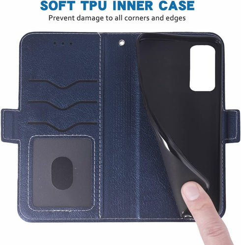 Compatible with Samsung Galaxy Z Fold 2 5G 2020 Wallet Case Wrist Strap Lanyard Leather Flip Card Holder Cell Accessories Phone Cover for Gaxaly Z...
