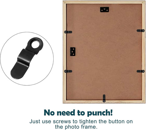 100PCS Picture Turn Button Fasteners Photo Frame Hardware, Black...