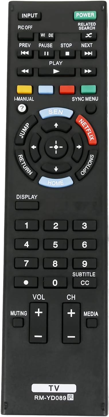 RM-YD089 Remote Control Replace for Sony Bravia LCD LED HDTV KDL-32W600A KDL-32W650A KDL-42W650A KDL-42W651A KDL-46W700A KDL-50W700A KDL32W600A KD...
