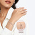 MDFUN Bracelet for Women 18k White Gold Plated Created Round Opal Simple Adjustable Tennis Opal Bracelet...