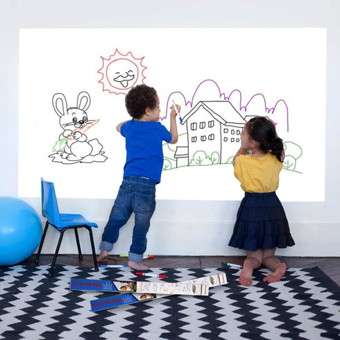 HAMIGAR Whiteboard Sticker for Wall 17.7" x 78.7" Whiteboard Wallpaper Peel and Stick, White Board Stick On Wall, Dry Erase Contact Paper Adhesive...