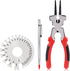 8" 6 Function MIG Welding Pliers, Dual-Sided Gage Standard Metal Gauge Measurement and Tungsten Carbide Scriber for Metal Sheet (3 Pack)...