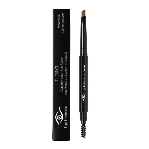 The Spice: Auburn Brown Eyebrow Pencil – Waterproof, Double-Ended Automatic Angled Tip & Spoolie Brush, Cruelty-Free...