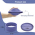 Silicone Round Travel Soap Case, Leak Proof Shampoo Bar Holder, Travel Soap Container with Soap Saver, Slip-Resistant Shampoo Bar Holder for Showe...