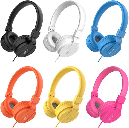 gorsun Kids Headphones, Lightweight Stereo Wired Toddler Headphones, Adjustable Headband Children's Headset for Smartphones Computer Pad Earphones...