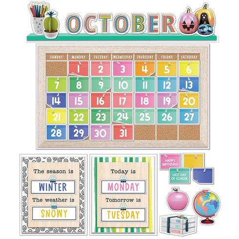 Creatively Inspired Calendar Bulletin Board Set...
