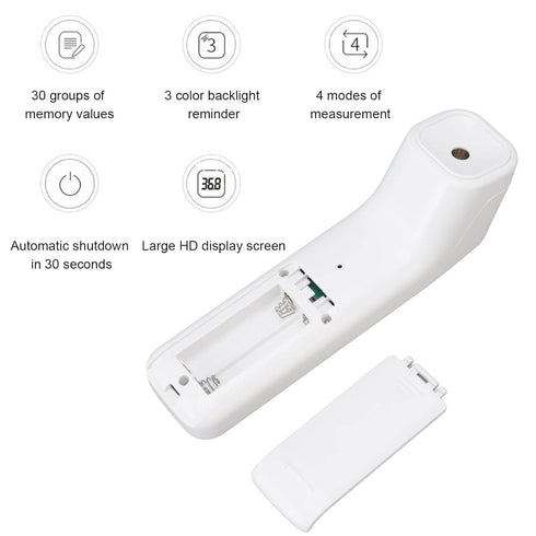 Thermometer for Adults and Baby, Forehead Digital Thermometer, Non Infrared Thermometer, Accurate Reading and High Temperature Alarm, Memory Recal...