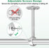 10 Inch Ceiling Curtain Rod Brackets, Heavy Duty Ceiling Curtain Rod Holder for 1 Inch Drape Poles, 2 Pack, Silver...