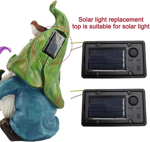 CALIDAKA Solar Lantern Light Replacement Top, 2 Pack Top Replacement for Outdoor Hanging Lanterns, Solar Light Replacement Top of Solar Lantern LE...