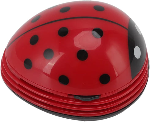 Mini Desktop Vacuum Cleaner Cartoon Ladybug Sweeper Handheld Vacuum Paper Portable Ladybird Shape for Cute Red Red Ladybird Handheld Vacuums...