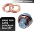 Pack of 12 Oil Drain Plug Washers, M12 Car Sealing Kits, Durable Automobile Accessories, Compatible with Qashqai X-Trail, New Teana, New Sunshine,...