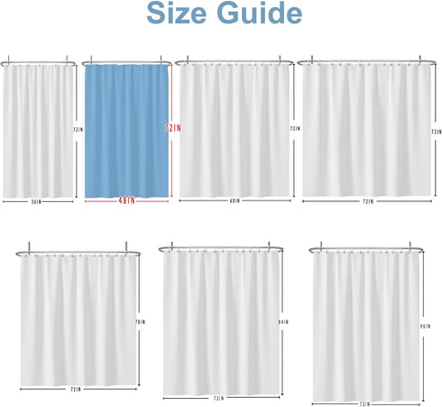 Baocicco Nature Landscape Shower Curtain Summer Forest River Jungle Waterfall Lake Window Scenery Shower Curtains Decorative for Bathroom Waterpro...