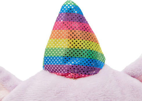 BLUE PANDA Small Reversible Caticorn Plush Toy, Lavender and White Caticorn Plushie with Rainbow Horn (6 x 12 in)...