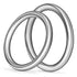 6 Pcs Metal O Ring Buckles Seamless Welded O-Rings Buckle for DIY Crafts, Bag Buckles, Bags, Dog Leashes, Purse Luggage Accessories(Silver, 1-1/2'...