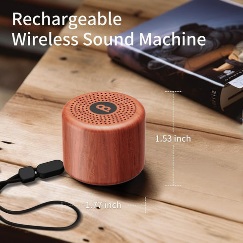 Portable Sound Machine White Noise Machine with 30 Soothing Sounds Travel Sleep Brown Noise Machine for Adults Kids Baby Rechargeable Loud Speaker...