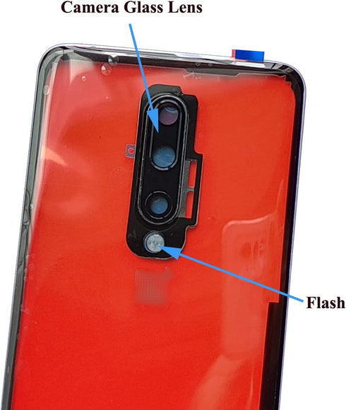 Ubrokeifixit for OnePlus 7 Pro Rear Back Glass Door Cover Replacement with Camera Glass Lens/Flash for OnePlus 7 Pro 6.67" GM1911 GM1913 GM1917 GM...