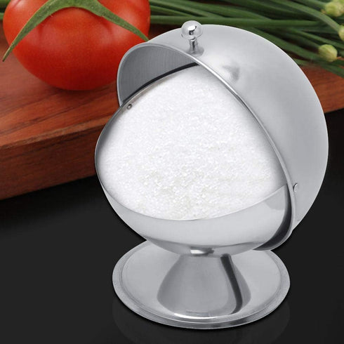 Fdit Stainless Steel Spice Condiment Seasoning Jar Box with Swivel Cover Salt Sugar Container for Kitchen Cooking Tools...