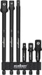 HORUSDY 6-Piece Impact Grade Power Drill Sockets Adapter Sets, 3-Inch and 6-Inch Hex Shank Impact Driver Socket Adapter, Socket to Drill Adapter 1...