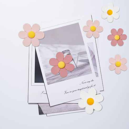 18 Pcs-flower refrigerator magnets, pink refrigerator magnets, cute whiteboard magnets, Girls Locker Magnets (18 Pcs - Pink-Flowers)...