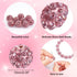 PandaHall 100pcs Pink Rhinestone Beads - 10mm Pink Clay Polymer Crystal Disco Ball Round Diamond Clay Beads for Necklace & Bracelet DIY Crafts...