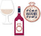 Big Dot of Happiness Vino Before Vows - DIY Shaped Winery Bridal Shower or Bachelorette Party Cut-Outs - 24 Count...