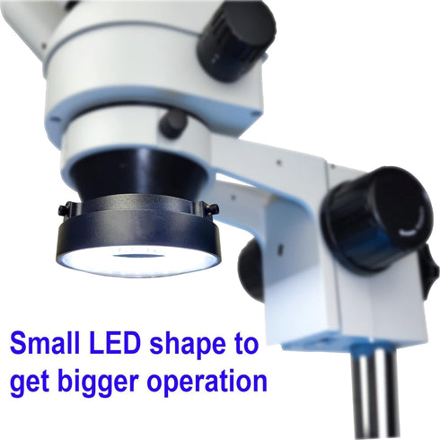 Light Microscope LED Ring Illuminator, USB Adjustable LED Ring Light for Industry Monocular Binocular Trinocular Stereo Microscope & Camera (64 LE...