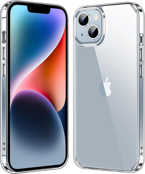jaroco iPhone 13 Case 6.1-Inch, Non-Yellowing Shockproof Phone Bumper Cover, Anti-Scratch Clear...