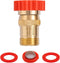 LF Brass Drip irrigation Inline Water Pressure Reducer Regulator 20~30PSI - Protect Drip System from High-Pressure Faucet Water,3/4" GHT Connector...