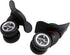 BQLZR Black Suitcase Wheels Replacement Left & Right Plastic Swivel Caster Wheels with 4 Holes,Hole Pitch: (1.42"/1.65"/1.97"/1.42"), for Luggage ...