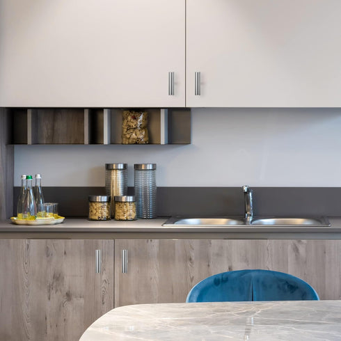 Ravinte 1 Piece Silver T Bar Cabinet Knobs 2 Inch Dresser Knobs Brushed Nickel Single Hole Drawer Knobs Cabinet Handles...