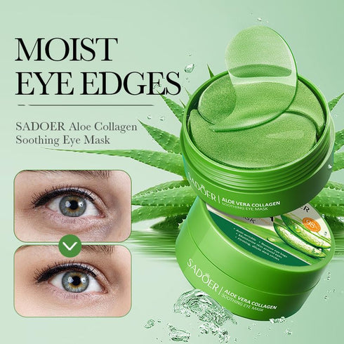 Aloe Vera Eye Masks, Under Eye Patches for Dark Circles and Puffiness 60PCS, Anti-Aging Eye Patch Treatment Masks, Hydrating Eye Mask Skincare, Ey...
