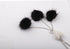 Bling Car Accessories,Black Bling White Heart and Fuzzy Drops Bling Rinestones Diamond Car Accessories Crystal Car Rear View Mirror Charms Hanging...