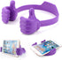 8 Pack Thumbs up Cell Phone Holder, Adjustable Silicone Tablet Stand, Multi Colors Portable Desktop OK Stands Compatible for Smart Phones iPhone i...