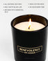 Benevolence LA Rose & Sandalwood Scented Candle | Soy Candles, Black Candle for Home | Gifts for Women and Men | Home Fragrance | Aromatherapy | 8...