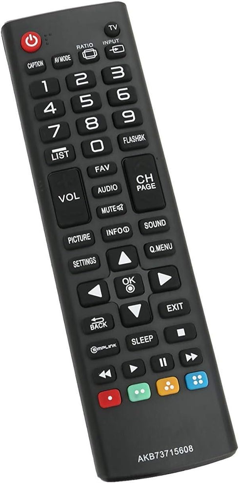 New AKB73715608 Replacement TV Remote for LG 39LN5300 32LN530B 42LN5300 42LN5400 50LN5400 47LN5400 55LN5400 50LN5200 32LN5300 50LN5100 47LN5200 55...