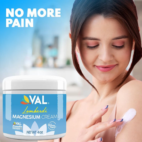 VAL Lombardi Transdermal Magnesium Cream 4oz (Jojoba Tuberose)...