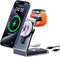 3 in 1 Magnetic Wireless Charging Station 18W Max for Apple iPhone/iWatch/Airpods,iPhone15,14,13,12,11 (Pro,Pro Max)/XS/XR/XS, iWatch9/8/Ultra2/1/...