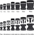 RETON 0.59 Inch 10 Yards Black Nylon Webbing Strap + 20 PCS Adjustable Buckles Plastic Side Release Buckles...