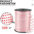 500 Yards Curling Ribbon with Spool, 1/5" Curly Ribbons - Perfect for Gift Wrapping, Florist Flowers, Birthday Party Decorations, and Art Supplies...