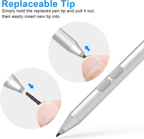 Pen Stylus for Surface Pro 9/8/X/7+/7/6/5/4/3/Surface 3, Surface Go 3/2/1, Surface Laptop/Studio/Book 4/3/2/1 with Palm Rejection, 1024 Levels Pre...