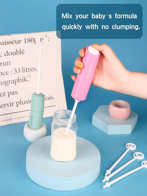 Handheld Electric Formula Stirrer,Electric Milk Frothers,Handheld Drink Mixer (Blue)...