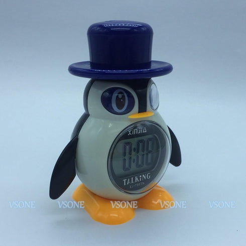 Russian Talking LCD Digital Alarm Clock P?????? Penguin Style Gifts for Children...