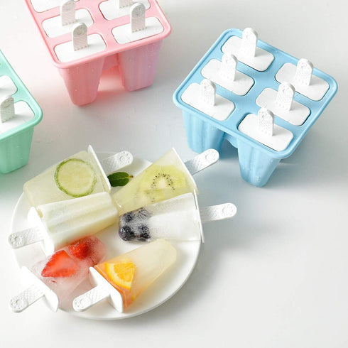 Popsicle Mould?Popsicle Maker Popsicle Molds 6 Pieces Silicone Ice Pop Molds BPA Free Popsicle Mold Reusable Easy Release Ice Pop Make (Blue)...