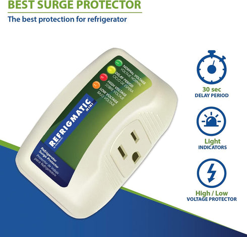 Refrigmatic WS-36300 Electronic Surge Protector for Refrigerator Up to 27 cu. ft.