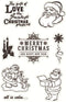 Merry Christmas Theme Clear Stamps, Silicone Rubber Stamp Cards for DIY Christmas Scrapbooking Card Making Decoration Scrapbooking Album Supplies ...