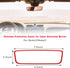 Car Rear View Mirror Protector Frame, Silicone Auto Rearview Mirror Protection Cover Compatible with Model 3/ Y, Interior Rear View Decoration Tri...